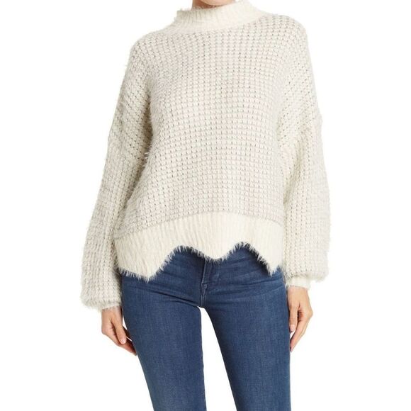 NEW FRNCH Shimmer Knit Pullover Sweater - Picture 1 of 13